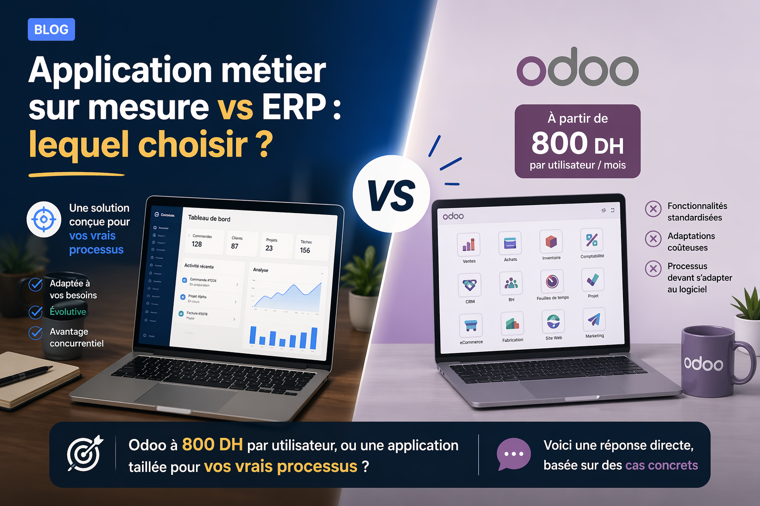Application métier sur mesure vs ERP : lequel choisir ? — Solinnova