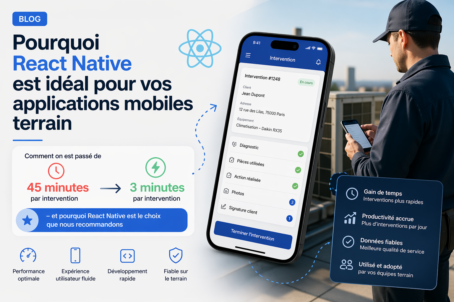 Pourquoi React Native est idéal pour vos applications mobiles terrain — Solinnova